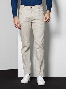 L.K.D.L春秋棉混纺休闲简约百搭水洗直脚男士牛仔裤1380