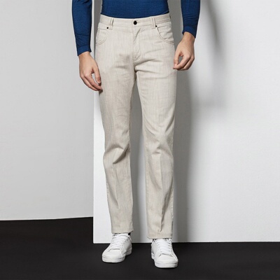 L.K.D.L春秋棉混纺休闲简约百搭水洗直脚男士牛仔裤1380