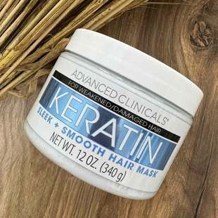 柔顺光滑发膜 美国Advanced 椰子油 角蛋白 340g Clinicals