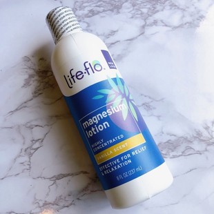 包邮 香草香 美国Life 镁乳液 氯化镁盐水溶液缓解疲劳237ml flo