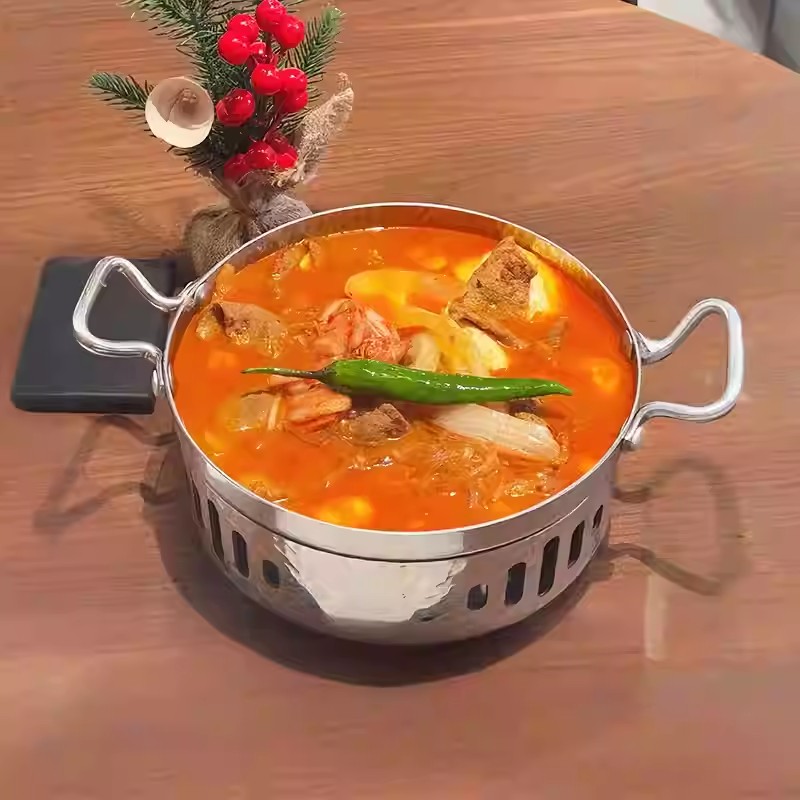 池奈同款泡菜牛肉汤锅锅仔浅汤煲
