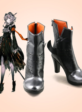 明日方舟 塔露拉cos鞋定制 动漫Cosplay女靴支持看图制作
