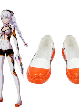 崩坏三白练装甲琪亚娜卡斯兰娜cosplay鞋cos鞋来图定做动漫展