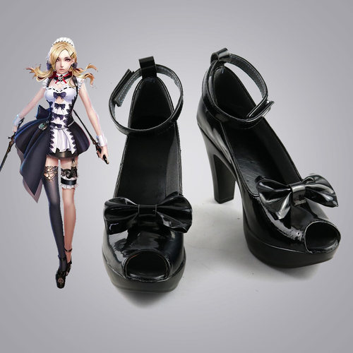 枪神纪 影法师 伊丽雅 cosplay鞋 cos鞋来图定做