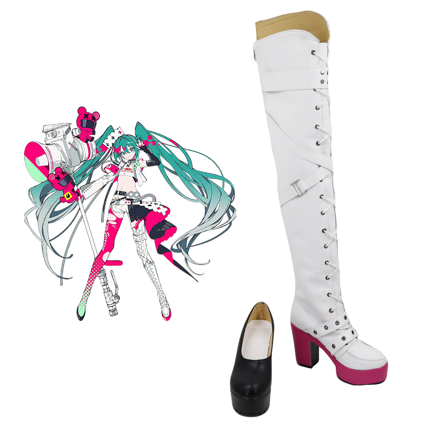 初音未来赛车音2025粘土人cos