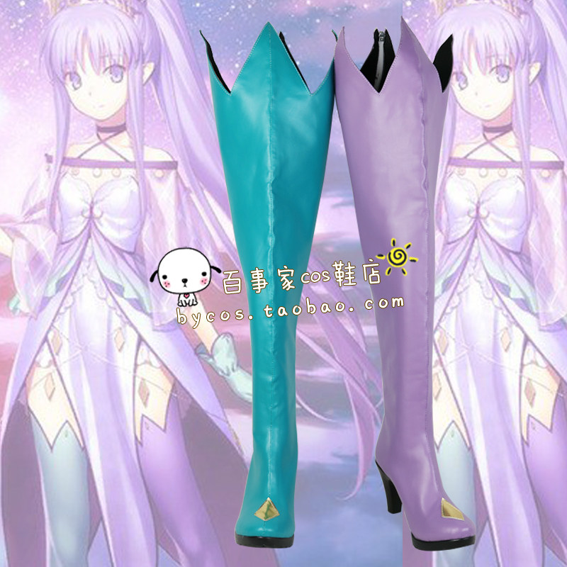Fate/GrandOrder caster美狄亚lily cosplay鞋 cos鞋来图定做