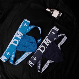 低腰性感双丁裤 丁字裤 棉质舒适网红可爱 英文字母个性 D.M男内裤