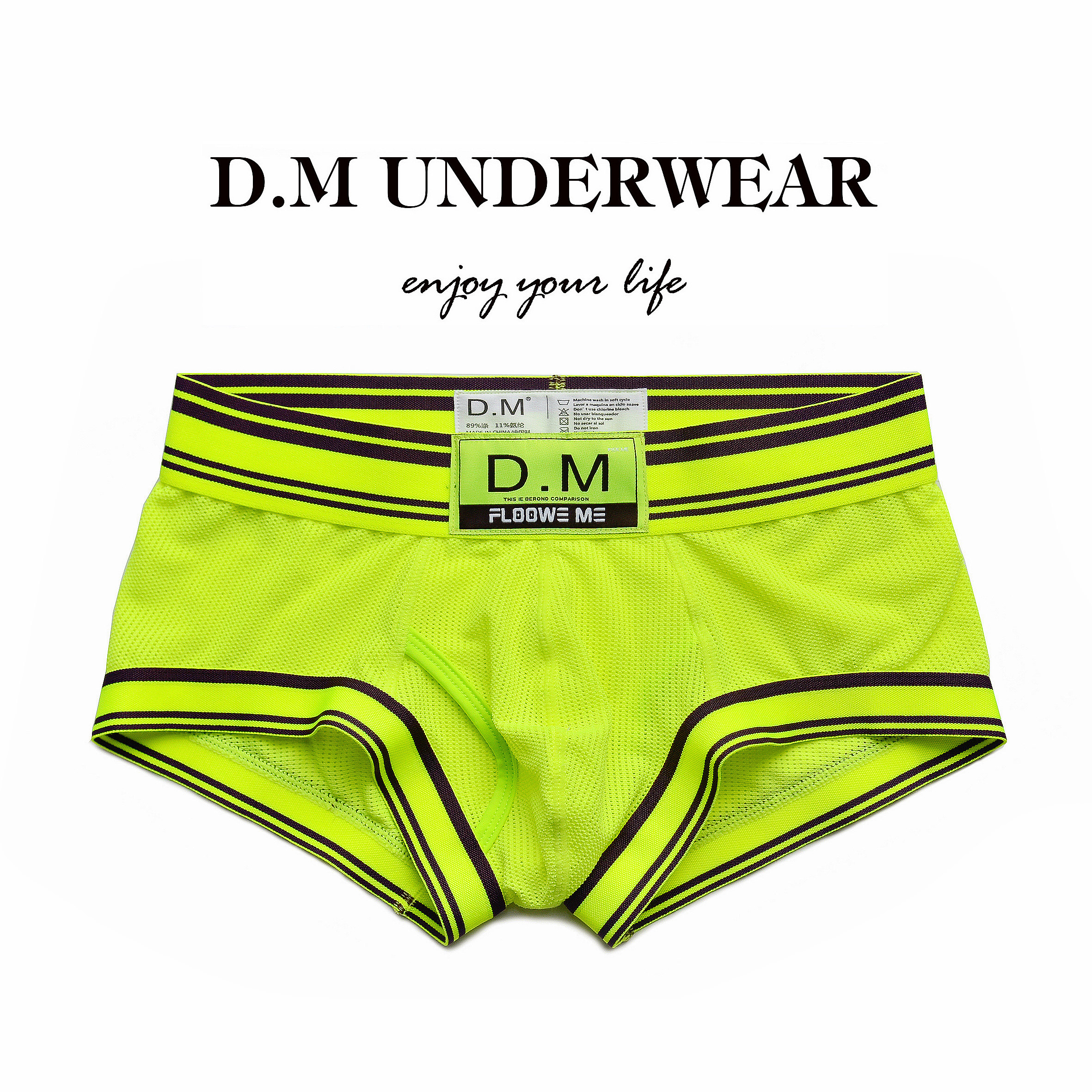 D.M Underpants Low-waisted sexy ventilation Mesh Boxer fashion Youth motion summerin the Lingerie/Men's underwear/Tracksuit , 男士内裤, 男平角内裤 category - from Buy2taobao.com to provide professional Taobao agent buy service