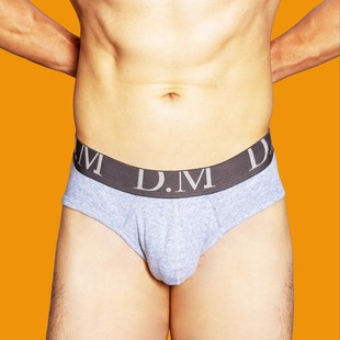 运动吸汗正装 低腰性感潮纯色内裤 简约黑白基础 三角裤 D.M男内裤