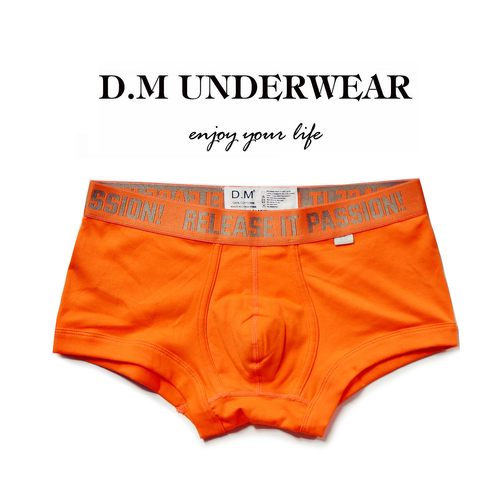 D.M男内裤低腰性感纯色基础四角