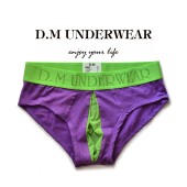 拼色个性 D.M男内裤 低腰性感透明网眼网纱开口三角裤 潮运动透气棉