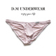 提臀紧身纯色冰丝正装 D.M男士 丝滑三角裤 低腰性感锦纶潮时尚 内裤