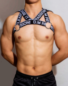 饰搭配潮时尚 性感弹力运动胸带欧美派对狂欢装 演 肩带背带 D.M男士