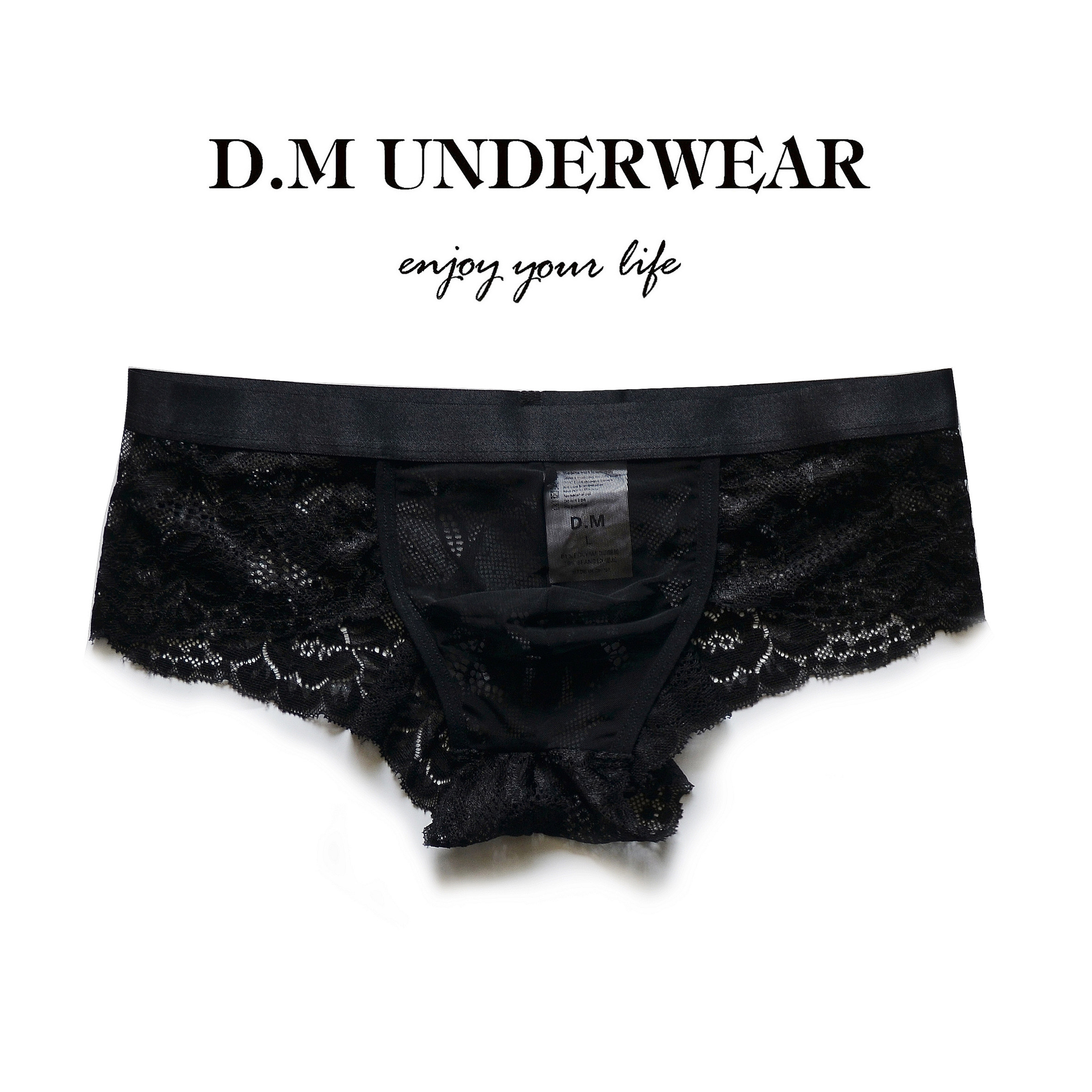 D.M男内裤低腰性感网眼潮诱惑情趣蕾丝四角裤小平角黑丝速干透明,女士内衣/男士内衣/家居服,男平角内裤,淘宝优惠券,粉丝福利购,淘宝优惠卷