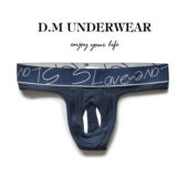 吊环镂空丁字裤 D.M男内裤 个性 单丁T字带洞潮紧身棉情趣诱惑10性感