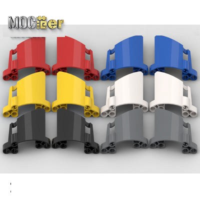 LEGO 乐高科技配件 44352 44353 22# 23#面板 红 蓝 黄 黑白 浅绿