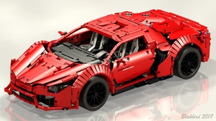 乐高科技 MOC零件包 Lykan hypersport 莱肯跑车 遥控模型 可改色