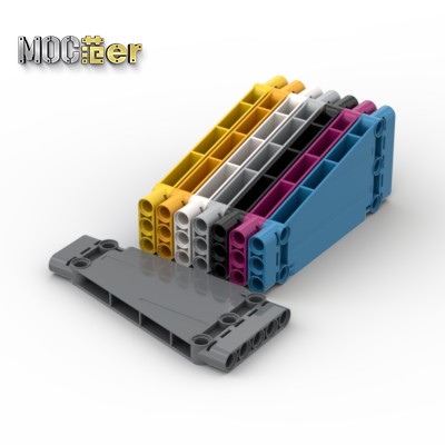 LEGO 乐高科技配件 18945 5x11科技面板 黄色 白色 深湖蓝色 黑色