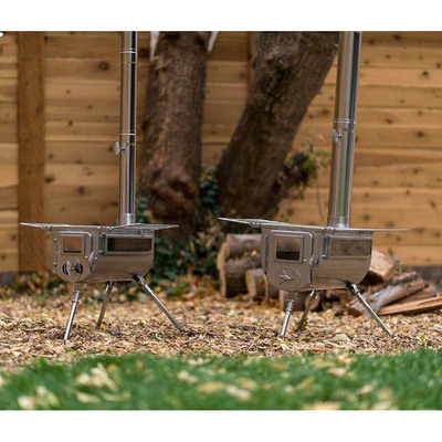 winnerwell户外进口柴火炉美国露营旅行折叠便携玻璃窗帐篷取暖炉