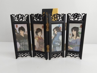 仙剑奇侠传4 主题屏风4人物主角 梦璃 云天河 紫英 菱纱 游戏周边