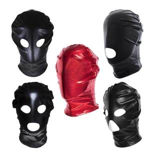 漏嘴头套圣水面具成人面罩女用露嘴口头罩大尺度道具双人互动情侣