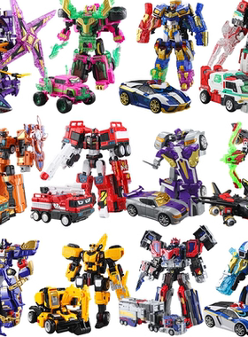 正版炫卡斗士汽车变形机器人玩具炫蓝闪电玄铁战神超炫电光王全套