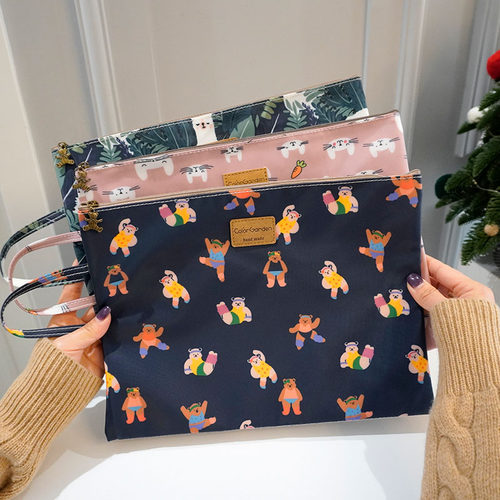 牛津布防水a4文件袋大容量