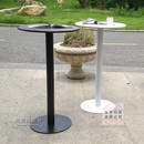 新款 稳重小吧台居家休闲固定高黑色酒吧桌吧台桌网红酒会高脚圆桌