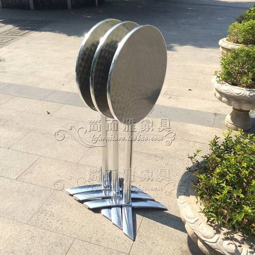 防锈轻便铝脚吧台桌高脚可翻折