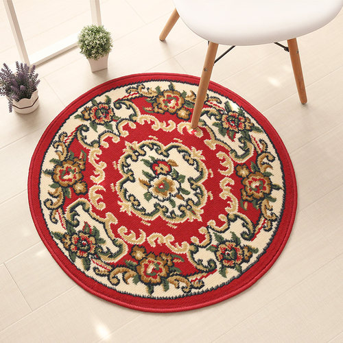 欧式圆形地垫电脑椅卧室床边转椅