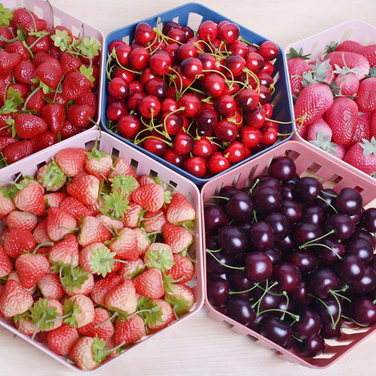 仿真迷你塑料草莓头饰配件装饰