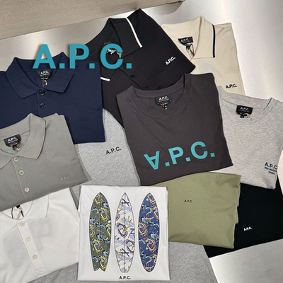A.P.C日系冲浪板印花短袖T恤