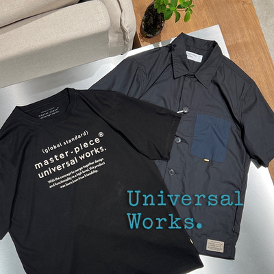 Universal Works x MASTER-PIECE slogan印花轻薄短袖T恤&衬衫