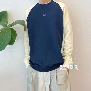 男女同款 3折 清新马卡龙拼色运动宽松卫衣 foret SURGIR北欧品牌