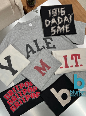 blurhms ROOTSTOCK官方授权 日本制 字母印花简约宽松圆领短袖T恤