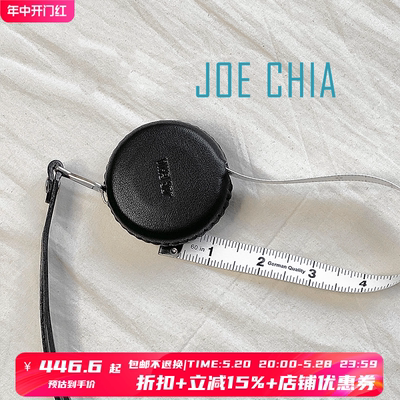 JOECHIA皮质LOGO印花软尺项链