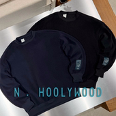 N.HOOLYWOOD 两色圆领套头卫衣 25AW日产 EXCHANGE SERVICE军事线