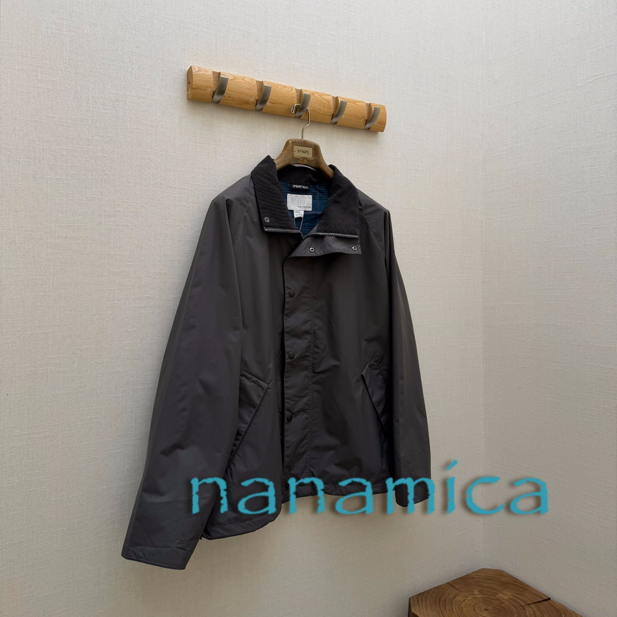 nanamica官方授权26AW 灯芯绒拼领口袋双层猎装夹克外套 男女同款图片