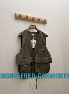 ENGINEERED GARMENTS官方授权 美产 橄榄绿户外片式口袋工装马甲