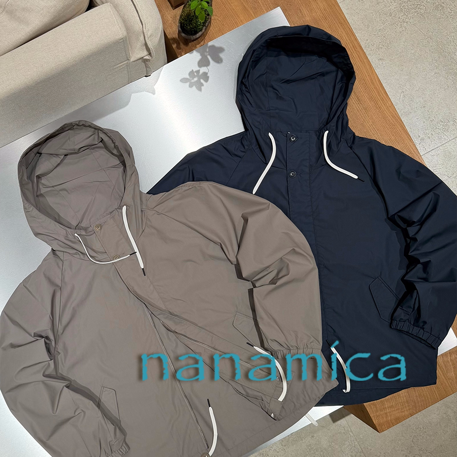 nanamica官方授权26AW 两色下摆抽绳口袋廓形连帽夹克 男女同款图片