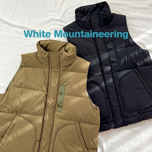 MOUNTAINEERINGx 两色立领登山扣羽绒马甲 TAION 白山WHITE 8折