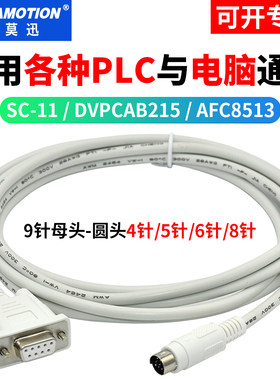 适用三菱fx/q系列台达dvp系列松下信捷西门子永宏plc下载线SC-11