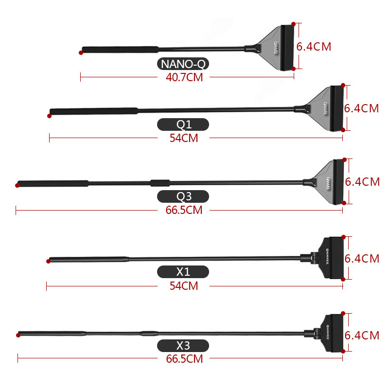 鱼缸锐刮藻海缸草缸玻璃工具刮苔清洁器清理刷子清洗仟刮刀长柄刀