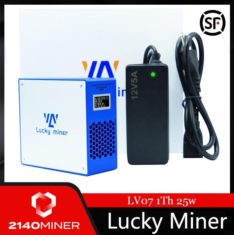 深圳Luckyminer  LV07 1th 25w BTC家用静音幸运矿工SOLO乐透机