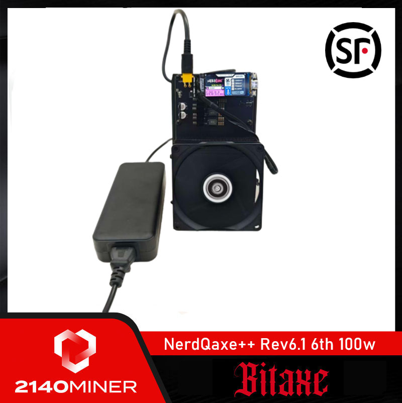 全新NerdQaxe++ Rev6.1 6th/s 100w BM1370 低功耗SOLO乐透机