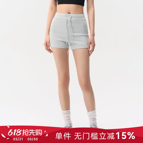 蜜桃女孩运动短裤训练健身三分裤