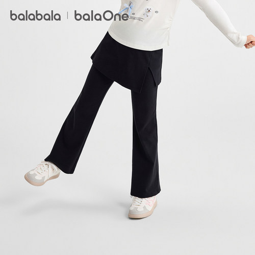 巴拉巴拉balaOne长裤女童微喇裤