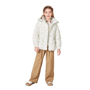 巴拉巴拉童装女童羽绒服儿童中大童连帽外套冬装宝宝保暖加厚上衣