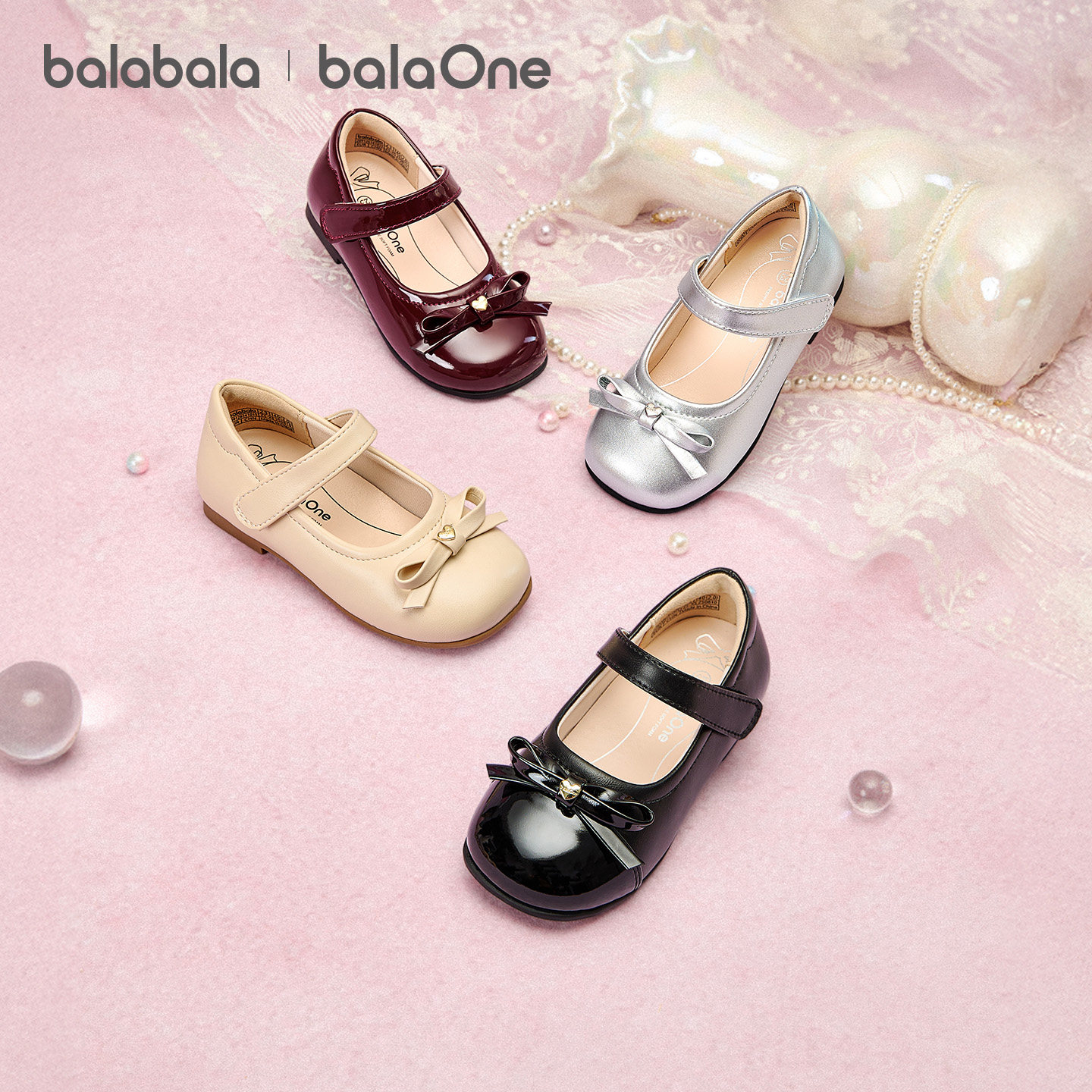 巴拉巴拉童鞋儿童公主鞋女童凉鞋2026新春秋装礼服小皮鞋演出鞋子