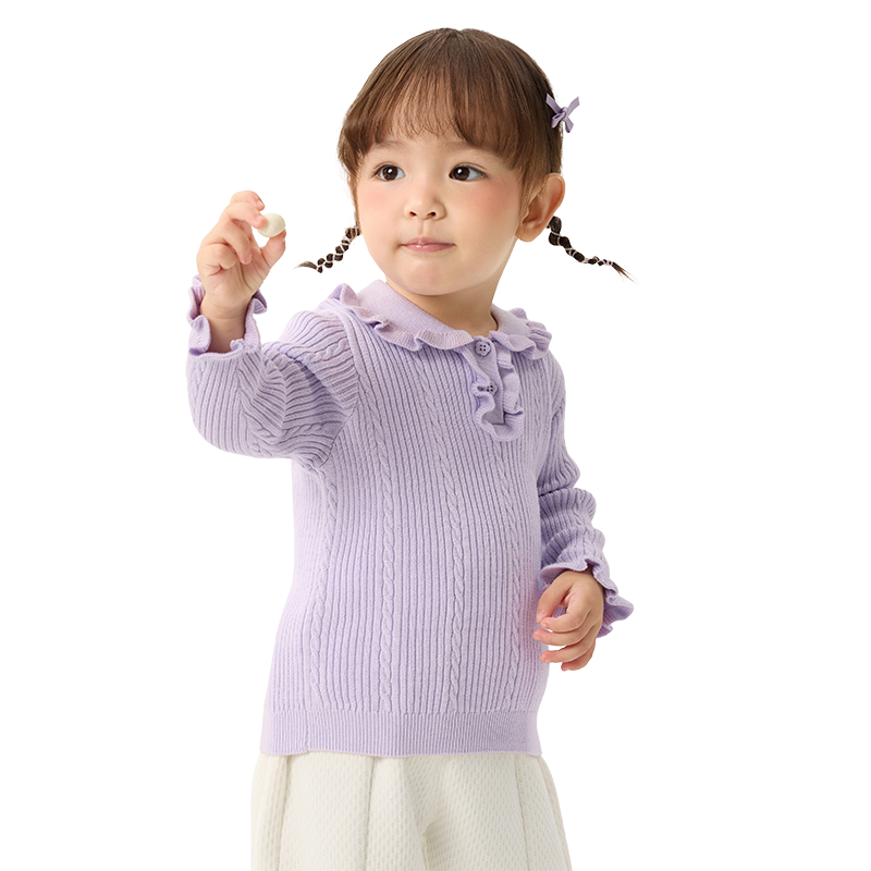 巴拉巴拉童装宝宝毛衣儿童2025新款秋冬装小童毛衫女童针织衫上衣